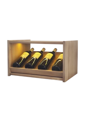 Botellero de madera de pino