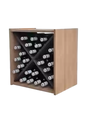 Botellero de madera de pino