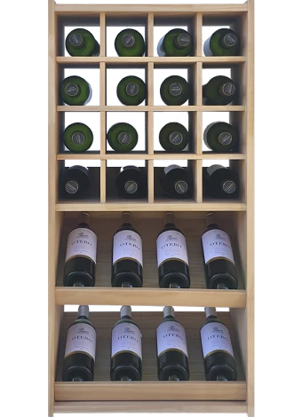 Wine rack for displaying 8 brands of wine by Expovinalia com