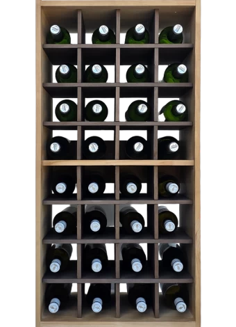 Botellero de madera de pino