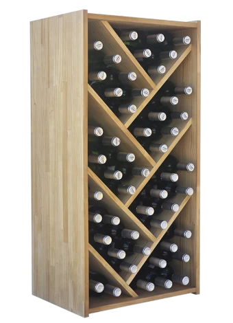 Modular bottle rack with SPIKE-SHAPED DIVISIONS by  Expovinalia