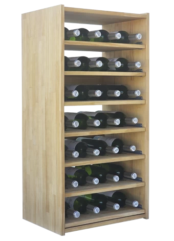 Modular wine rack with 5 shelves for 28 bottles by Expovinalia com