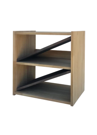 Botellero de madera de pino