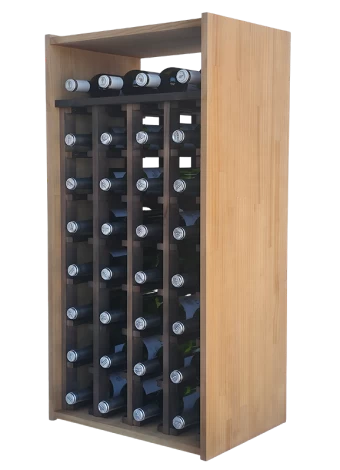 Elegant modular bottle rack in two colours by Expovinalia com