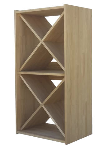 Botellero de madera de pino