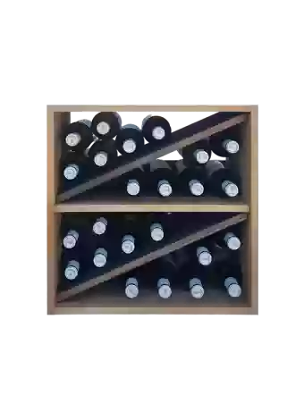 Botellero de madera de pino