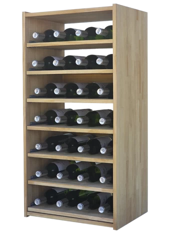 Modular wine rack with 5 shelves for 28 bottles by Expovinalia com