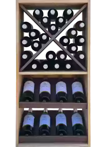 Bottle rack made in two colors to expose 8 brands of wine by Expovinalia com
