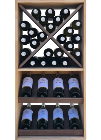 Botellero de madera de Pino