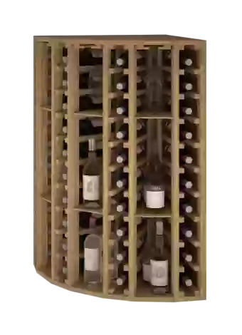 WOODEN BOTTLE FOR CORNER - EX2035 Distributed  by Expovinalia