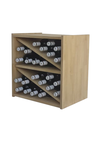 Botellero de madera de pino