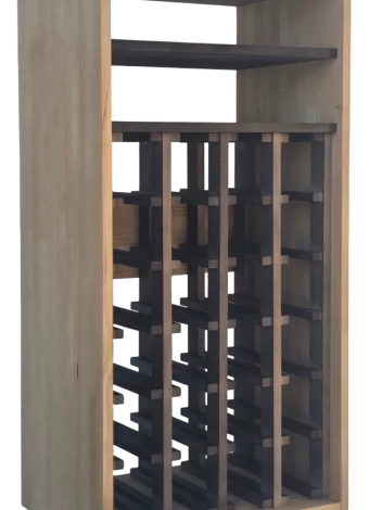 Botellero de madera de pino