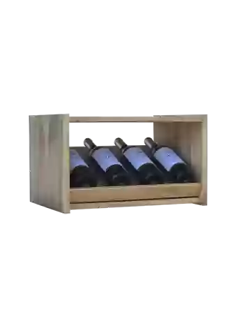 Botellero de madera de pino