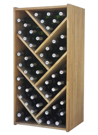 Modular bottle rack with SPIKE-SHAPED DIVISIONS by  Expovinalia