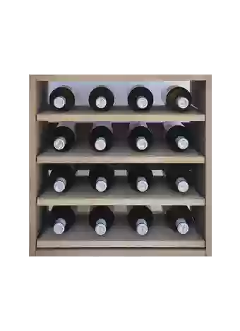 Botellero de madera de pino