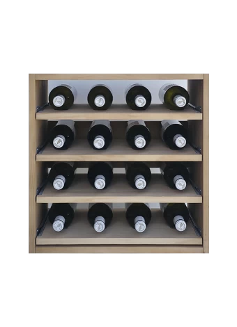 Botellero de madera de pino