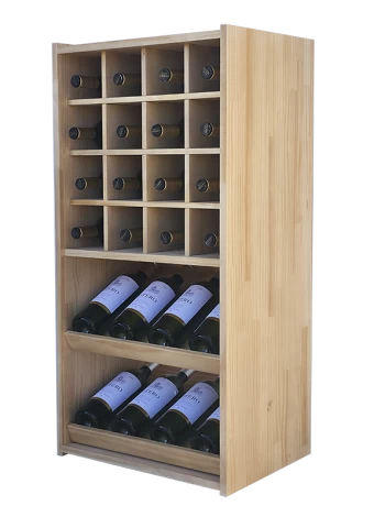 Wine rack for displaying 8 brands of wine by Expovinalia com