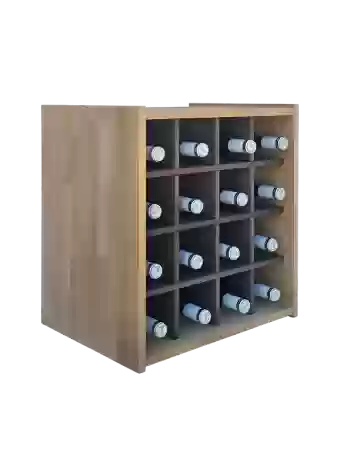 Botellero de madera de pino