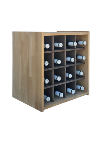 Botellero de madera de pino