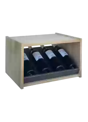 Botellero de madera de pino