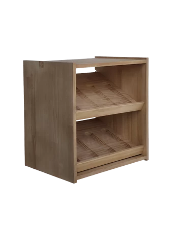 Botellero de madera de pino