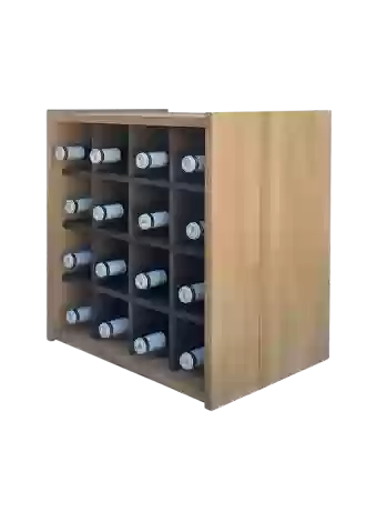 Botellero de madera de pino