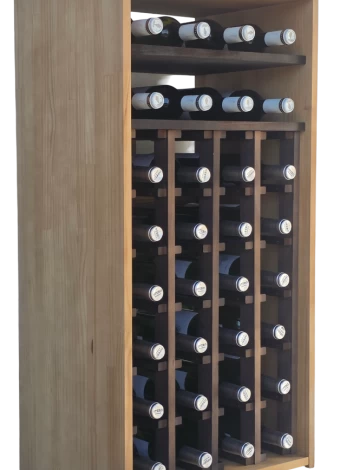 Botellero de madera de pino