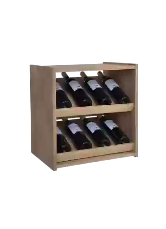 Botellero de madera de pino