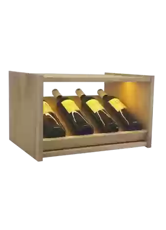 Botellero de madera de pino