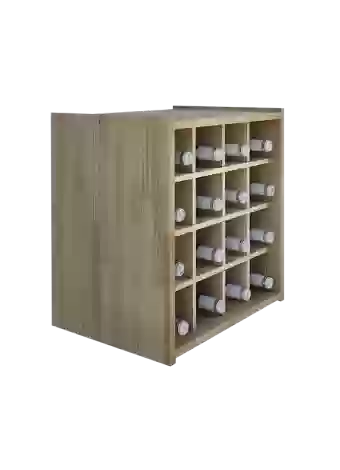 Botellero de madera de pino