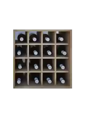 Botellero de madera de pino