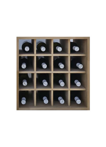 Botellero de madera de pino