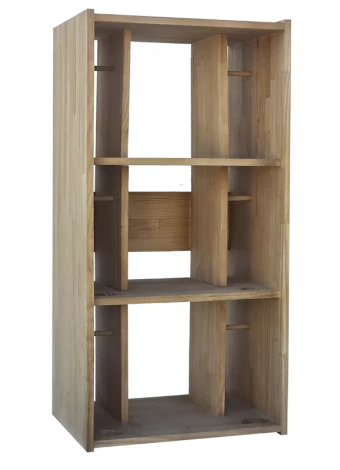 Botellero de madera de pino