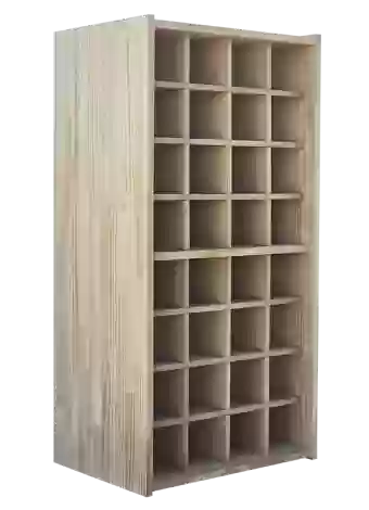 This traditional modular bottle rack by Expovinalia com
