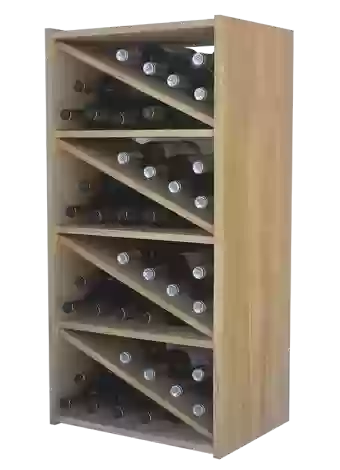 Botellero de madera de pino