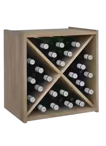 Botellero de madera de pino