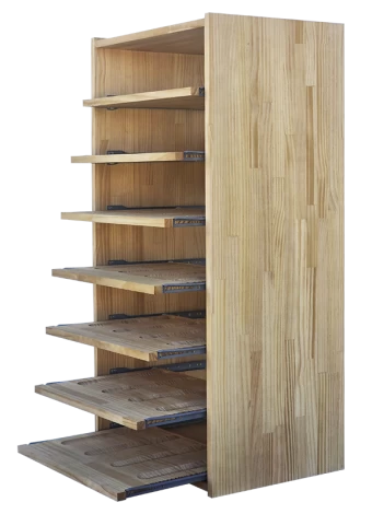 Modular wine rack with 5 shelves for 28 bottles by Expovinalia com