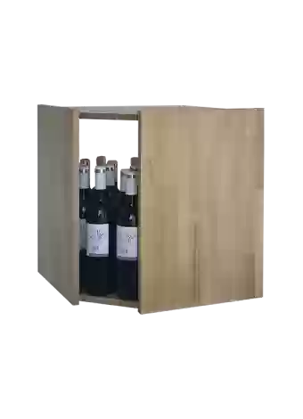 Botellero de madera de pino