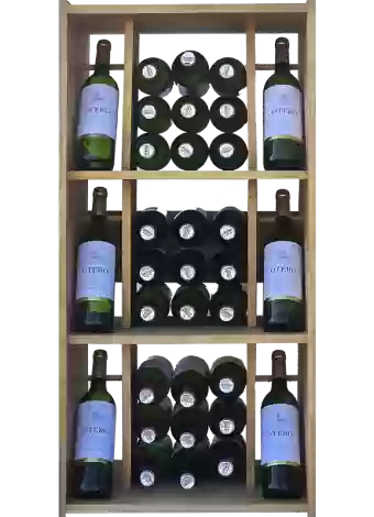 Modular bottle rack with horizontal and vertical divisions by Expovinalia com