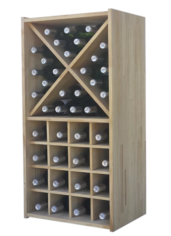 Botellero de madera de pino