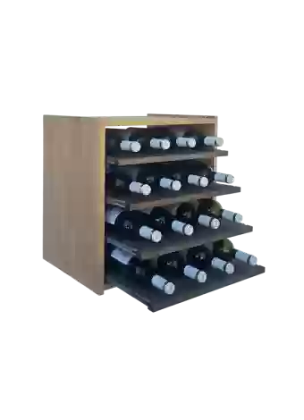 Botellero de madera de pino