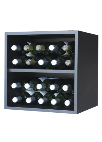 Botellero NEGRO  4 alturas vino y magnum EX8449