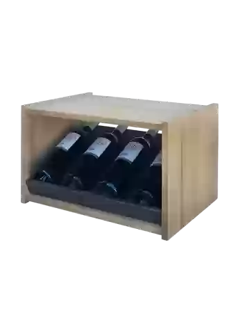 Botellero de madera de pino