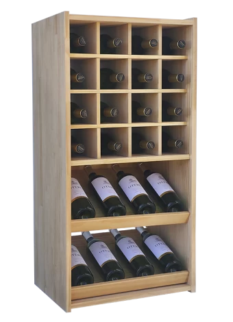 Wine rack for displaying 8 brands of wine by Expovinalia com