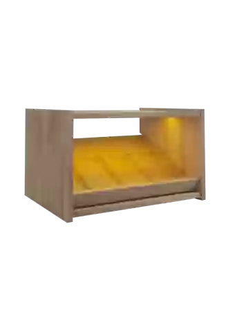 Small bottle rack with LED lighting, to display 4 brands of wine with individual bases by Expovinali