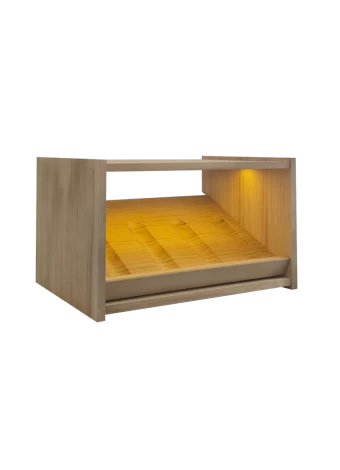 Botellero de madera de pino