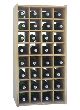 This traditional modular bottle rack by Expovinalia com