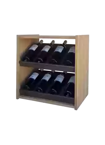 Botellero de madera de pino