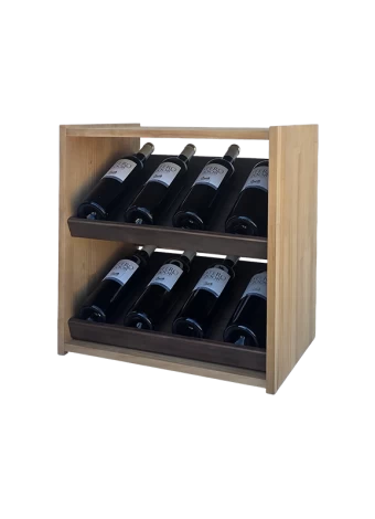 Botellero de madera de pino de Expovinalia