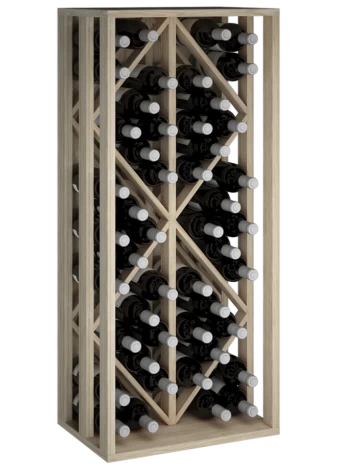 ROVERE BOTTIGLIA IN LEGNO CON RHOMBOS NELLA SUA PARTE CENTRALE